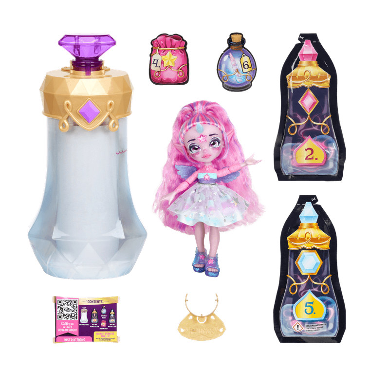 Pixlings, lalka jednorożec, fioletowa