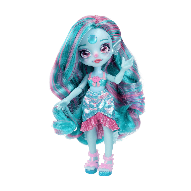 Pixlings, lalka syrena, niebieska