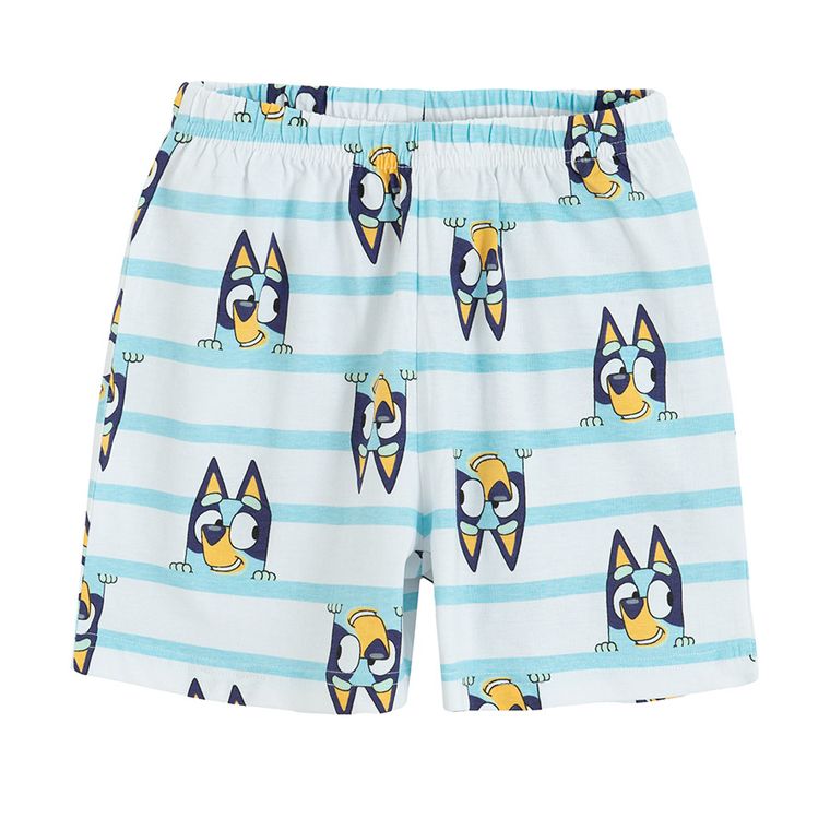 Piżama chłopięca, niebieska, Bluey, Licence Brand