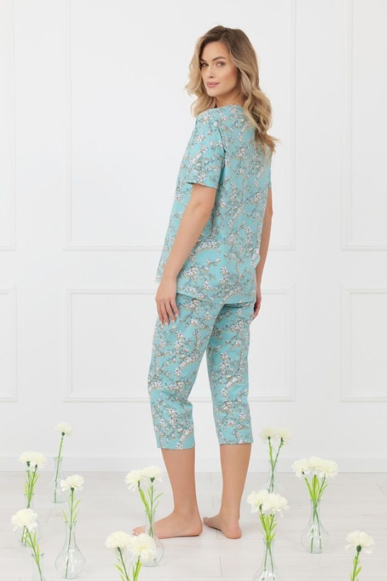 Piżama damska, niebieska, Hikari, Italian Fashion