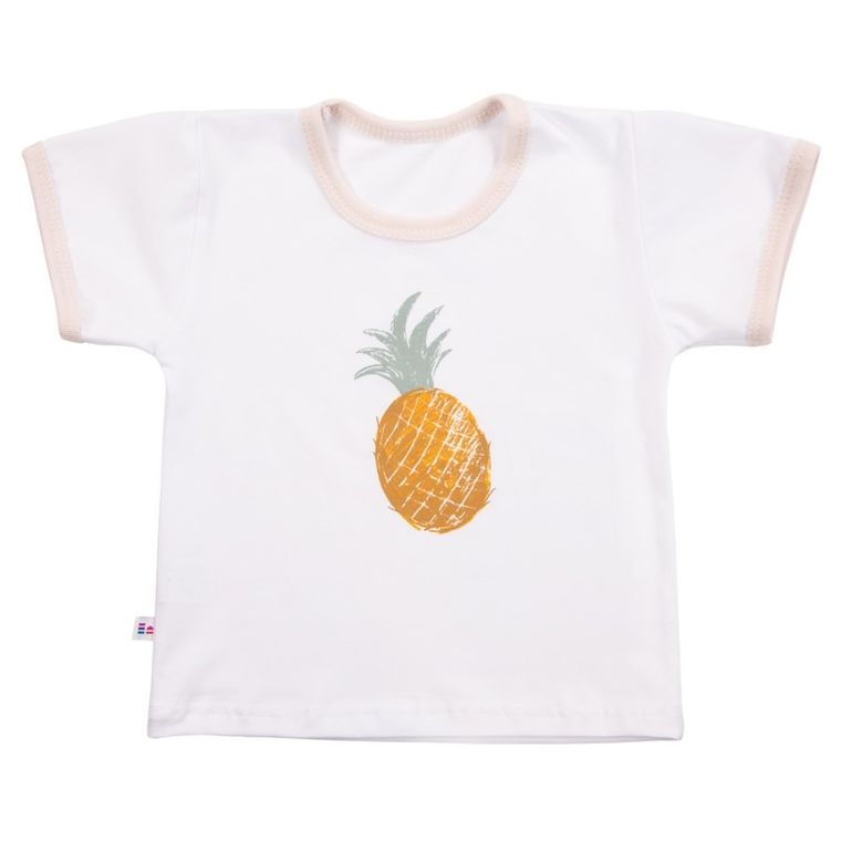 Piżama dziecięca, biało-beżowa, Eevi