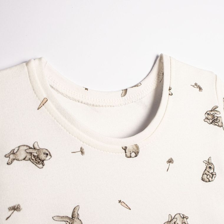 Piżama dziewczęca, beżowa, Nicol