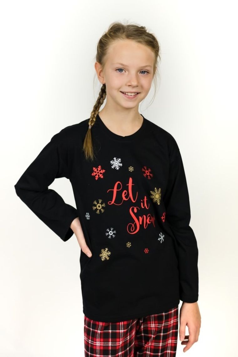 Piżama dziewczęca, czarna, Hoop