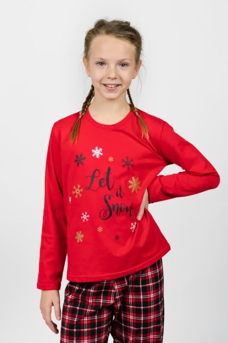 Piżama dziewczęca, czerwona, Hoop