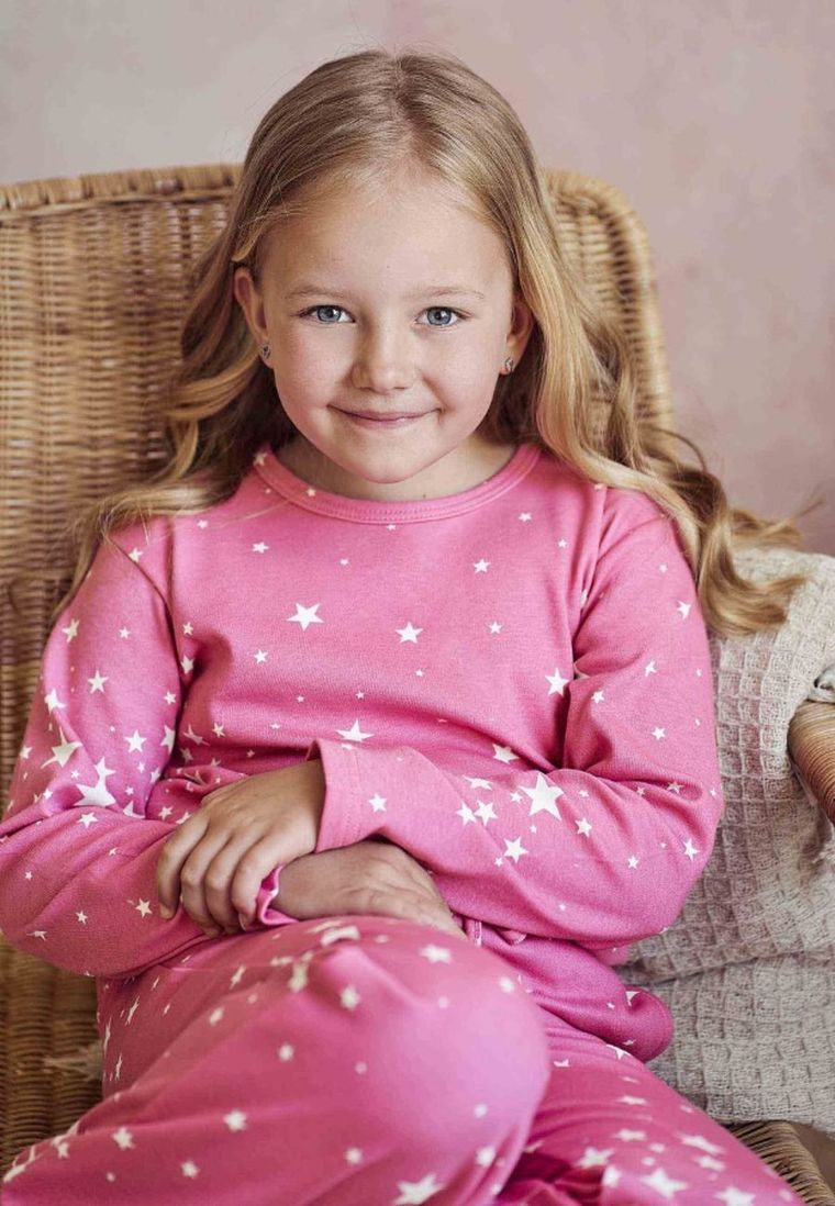 Piżama dziewczęca, różowa, Eryka, Taro