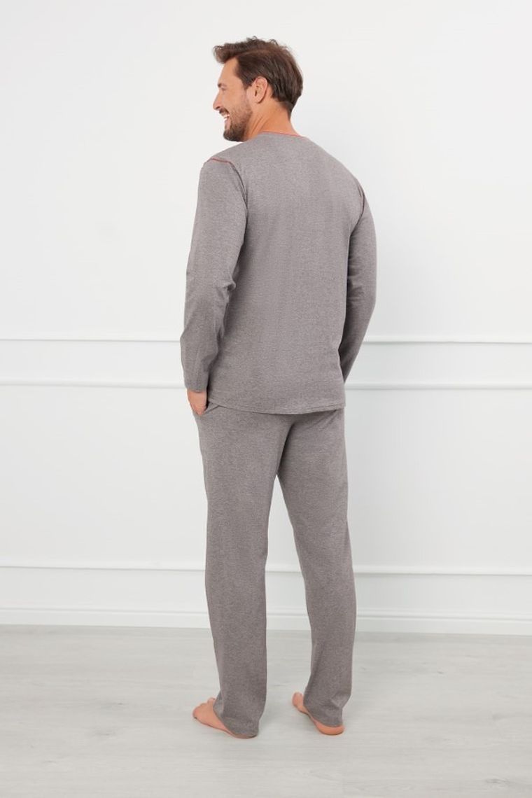 Piżama męska, szara, Ludwik, Italian Fashion