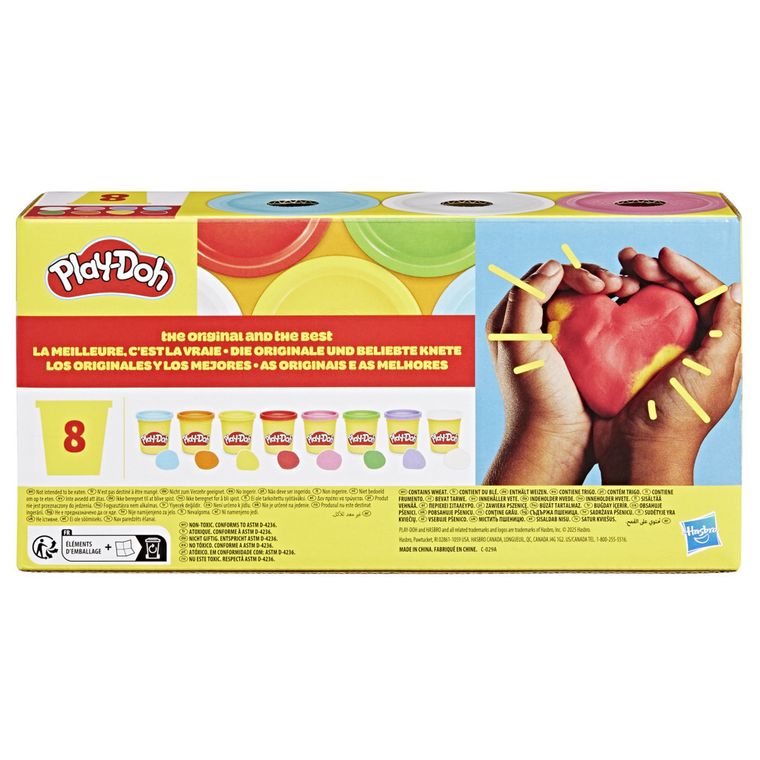 Play-Doh, Tęczowe Kolory, 8 tub