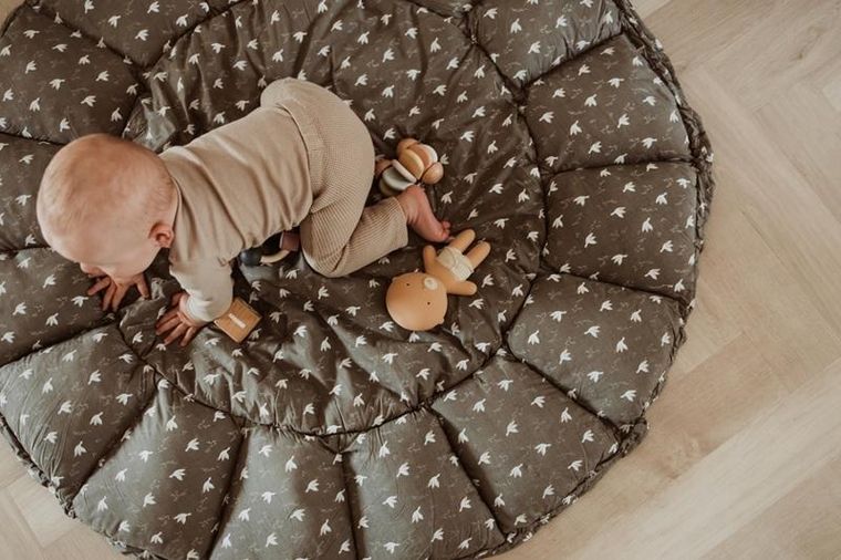 Play&Go, Bloom Organic, mata do zabawy, gniazdo niemowlęce, Birds