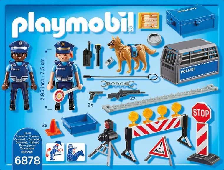 Playmobil, City Action, Blokada policyjna, 6878