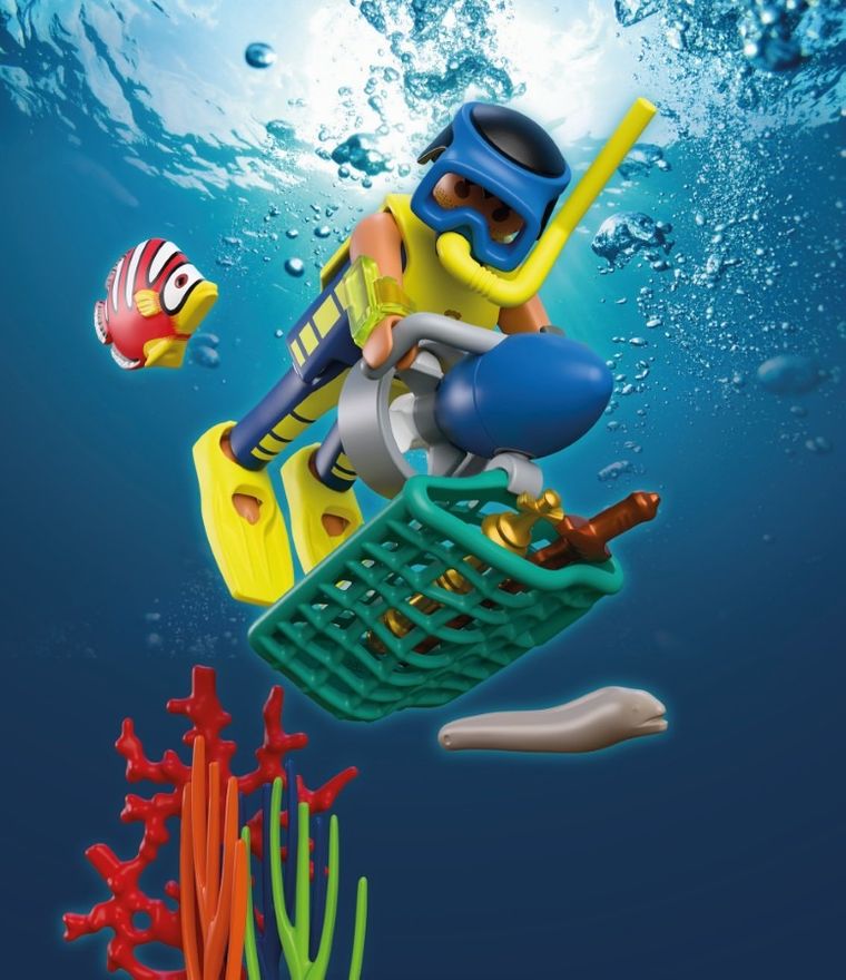 Playmobil, City Action, Nurek policyjny ze skarbem, 72078