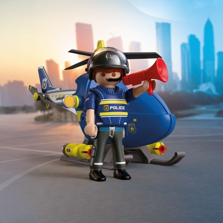 Playmobil, City Action, Policyjny helikopter z radarem, 72080