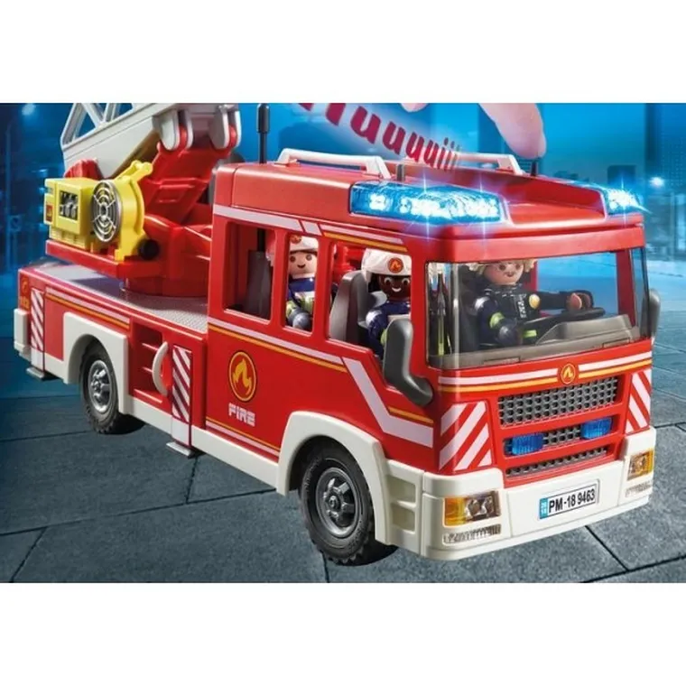 Playmobil, City Action, Samochód strażacki z drabiną, 9463