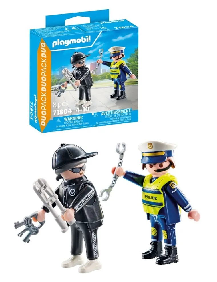Playmobil, Duo Pack, Policjant i złodziej, 71804