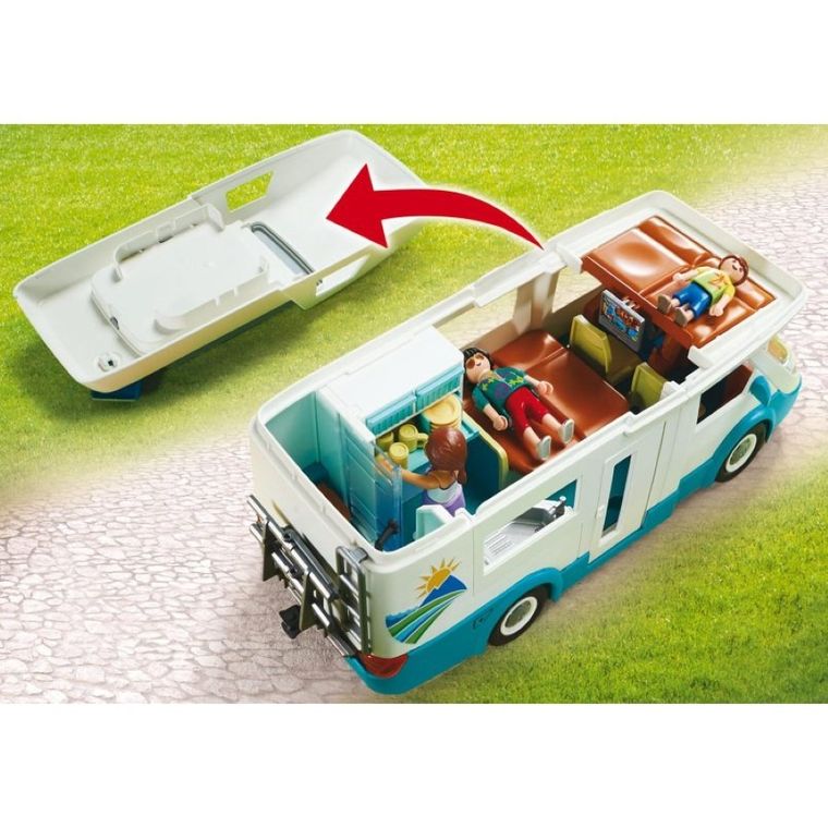 Playmobil, Family Fun, Rodzinne auto kempingowe, kamper, 70088