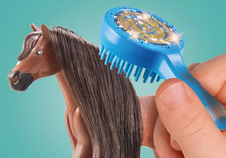 Playmobil, Horses of Waterfall, Zoe i Blaze z przeszkodami, 71355