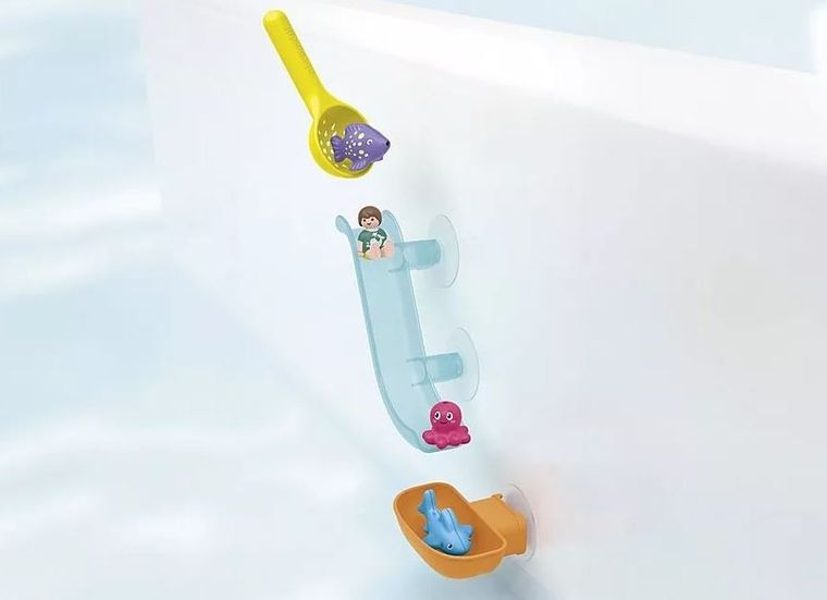 Playmobil, Junior Aqua, Wodna zjeżdżalnia z morskimi zwierzątkami, 71689