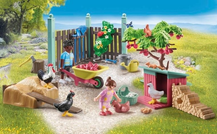 Playmobil, My Life, Mała kurza ferma w ogródku Tiny House, 71510