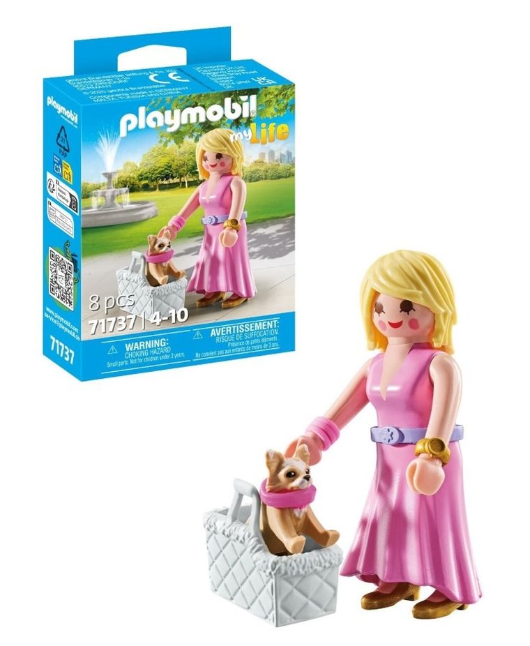Playmobil, My Life, Pani z chihuahuą, 71737