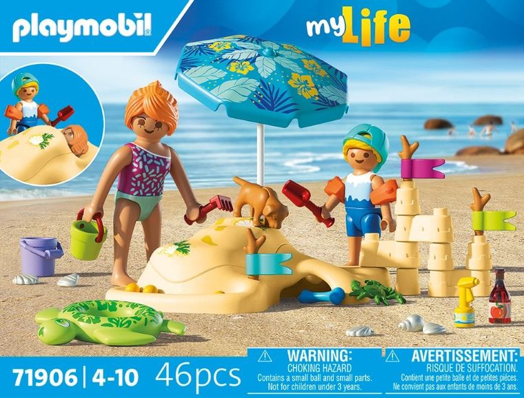 Playmobil, My Life, Rodzina na plaży, 71906