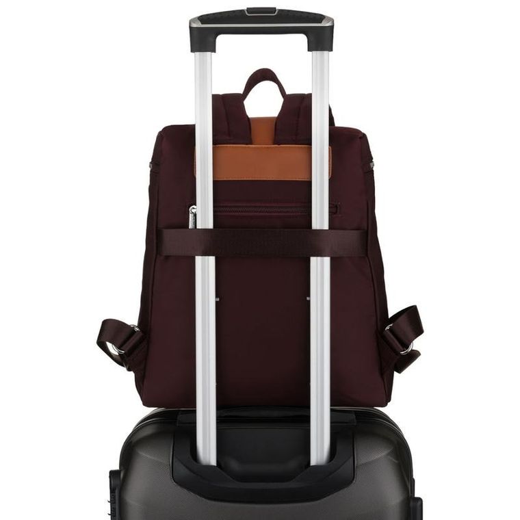 Plecak, bordowo-brązowy, Peterson