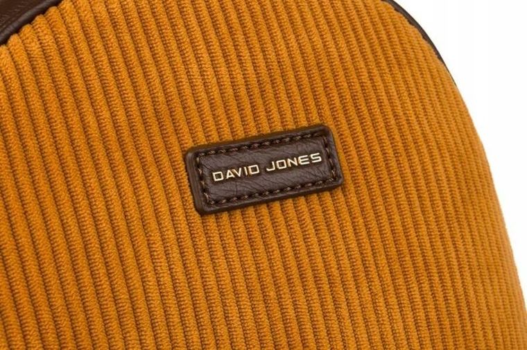 Plecak, brązowy, skóra ekologiczna, David Jones