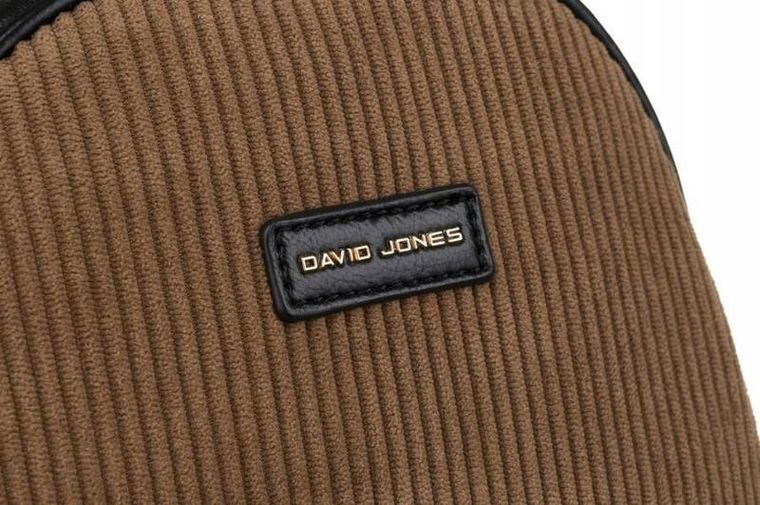 Plecak, czarny, skóra ekologiczna, David Jones