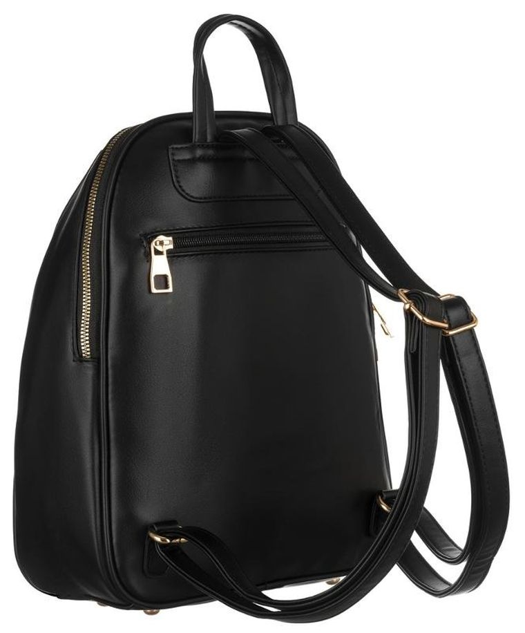 Plecak, czarny, skóra ekologiczna, Peterson