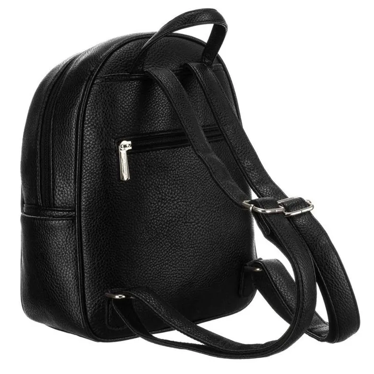 Plecak miejski, czarny, skóra ekologiczna, Peterson