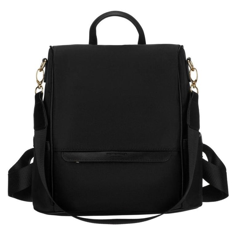 Plecak miejski, czarny, skóra ekologiczna, Peterson