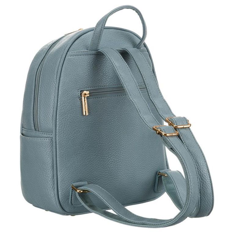 Plecak miejski, niebieski, skóra ekologiczna, Peterson