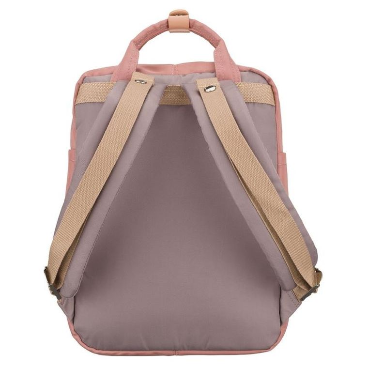 Plecak miejski, różowo-szary, Peterson