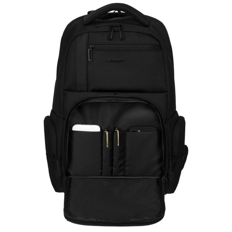Plecak na laptopa, czarny, Peterson