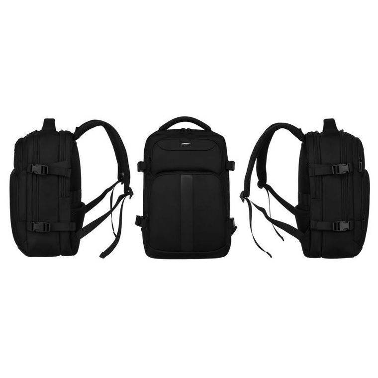 Plecak na laptopa, czarny, Peterson