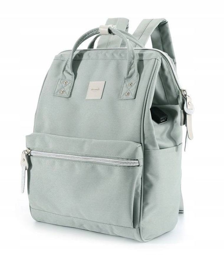 Plecak na laptopa, miętowy, port USB, Himawari