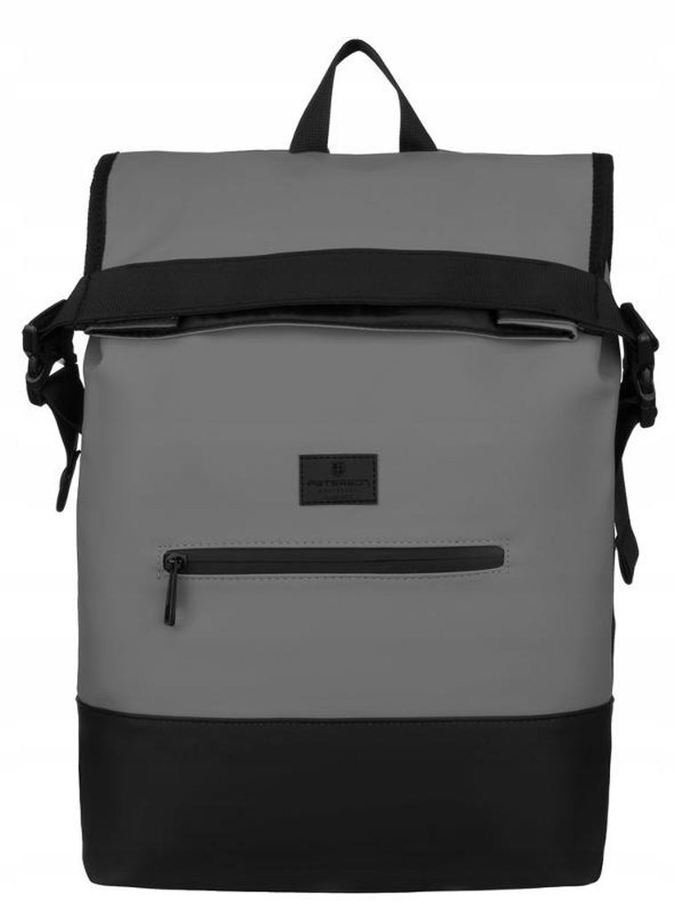 Plecak na laptopa, wodoodporny, szary, Peterson