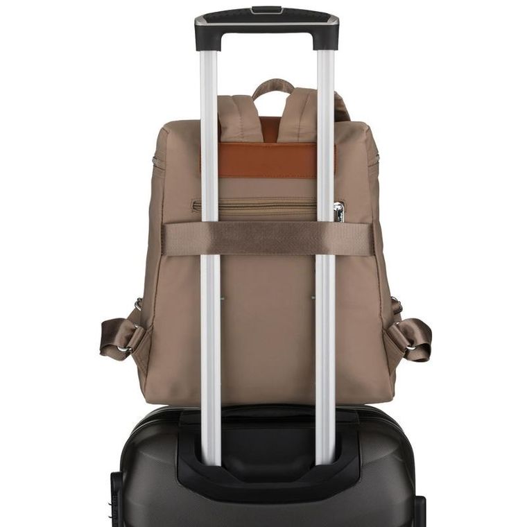 Plecak na latopa, beżowo-brązowy, Peterson