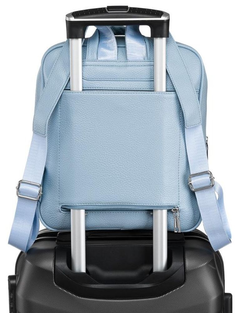 Plecak, niebieski, skóra ekologiczna, Rovicky