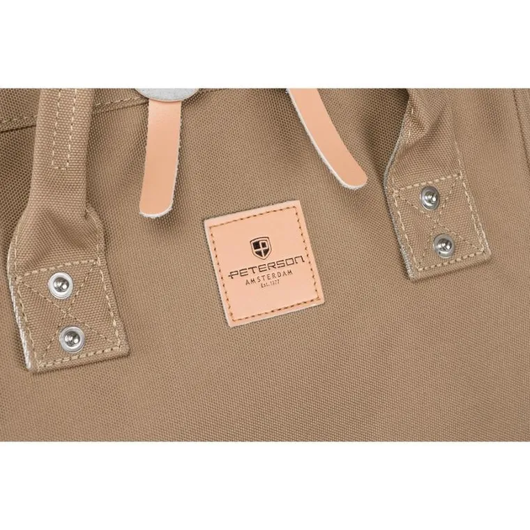 Plecak podróżny, bagaż podręczny do samolotu, beżowy, Peterson