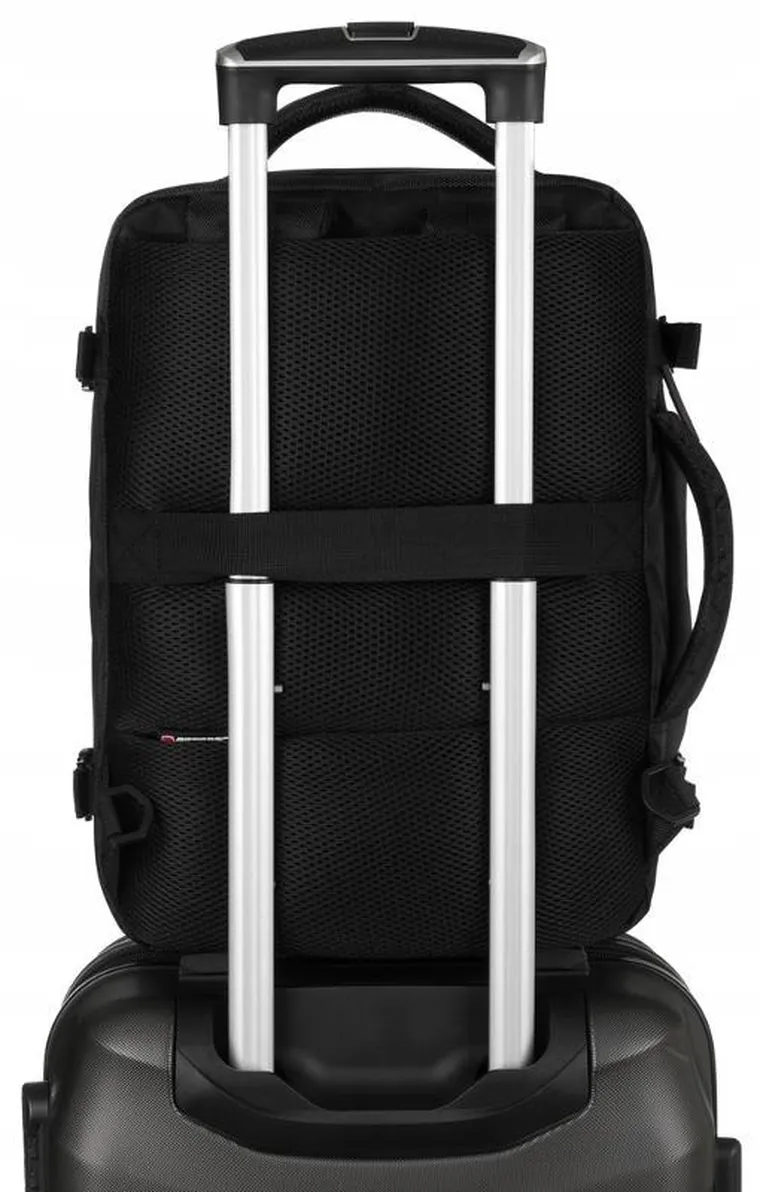 Plecak podróżny, bagaż podręczny do samolotu, czarny, Peterson