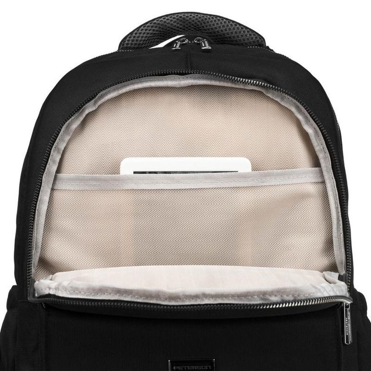 Plecak podróżny, bagaż podręczny do samolotu, czarny, Peterson