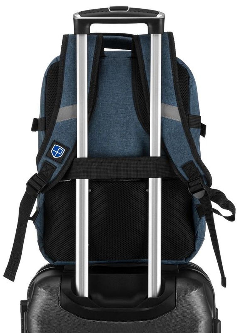 Plecak podróżny, bagaż podręczny do samolotu, niebieski, Peterson