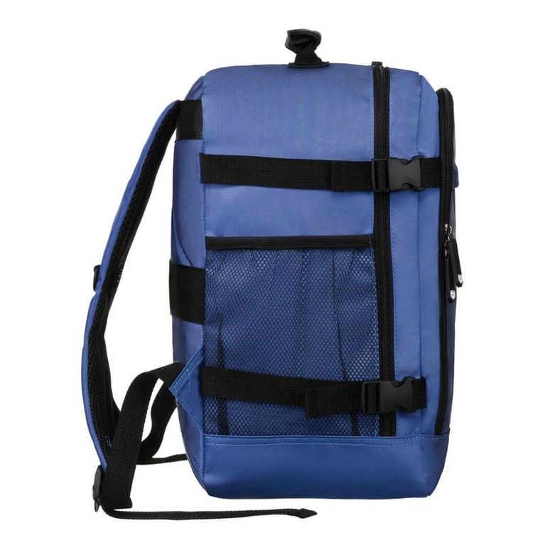 Plecak podróżny, bagaż podręczny do samolotu, niebieski, Peterson