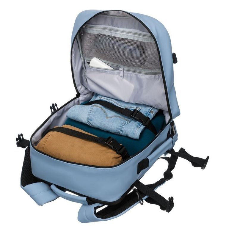Plecak podróżny, bagaż podręczny do samolotu, wodoodporny, niebieski, Peterson