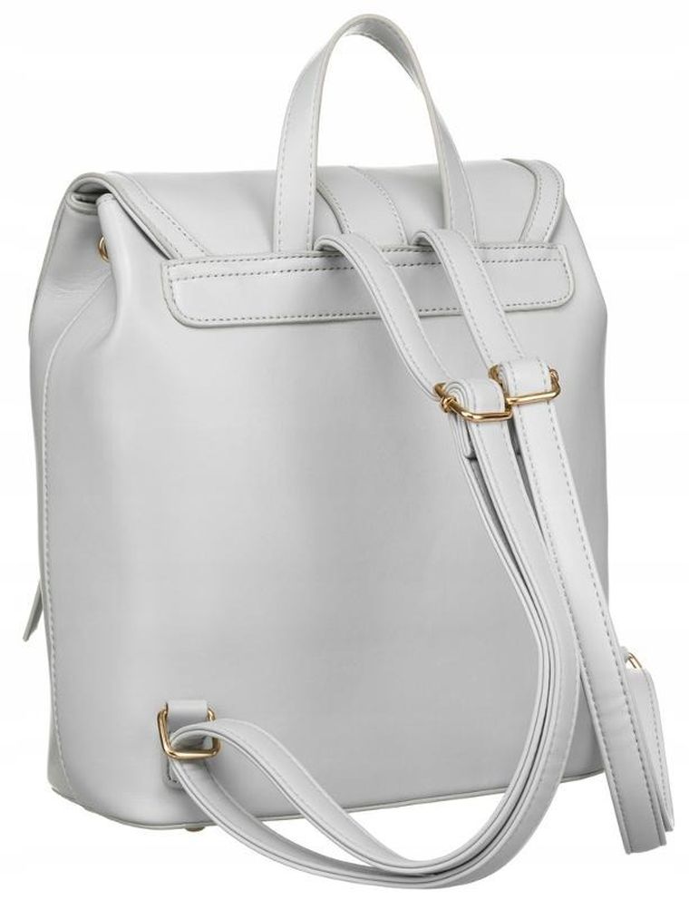 Plecak, szary, skóra ekologiczna, Peterson