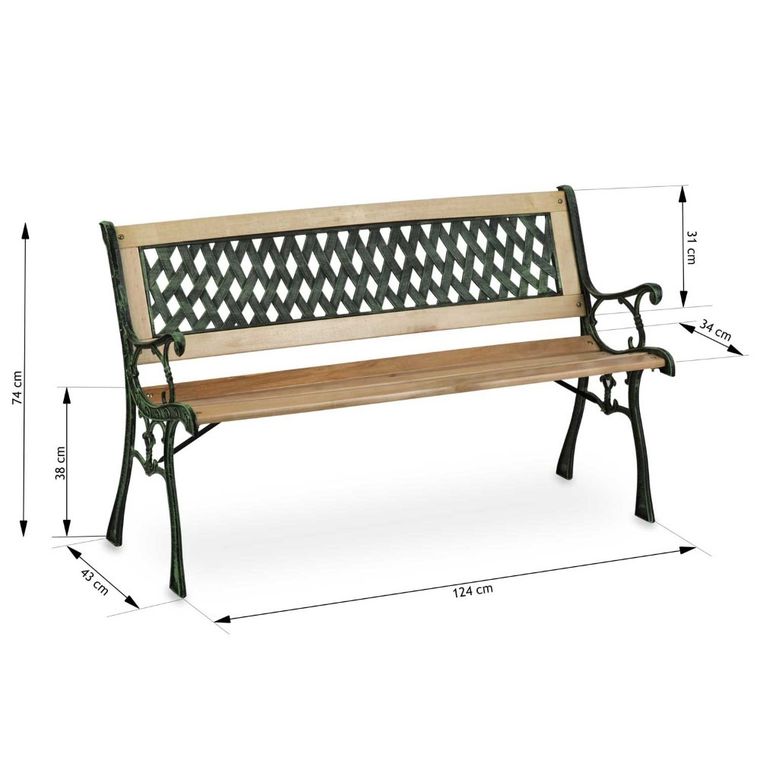 Plonos, Fusio, ławka ogrodowa z oparciem