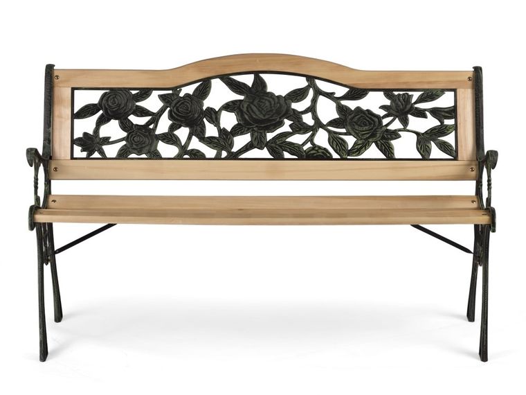 Plonos, Gardi Rose, ławka ogrodowa z oparciem