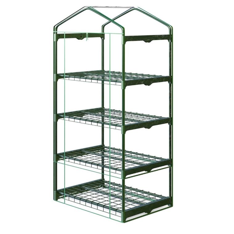 Plonos, mini szklarnia, balkonowa, 4 półki, 160-70-50 cm