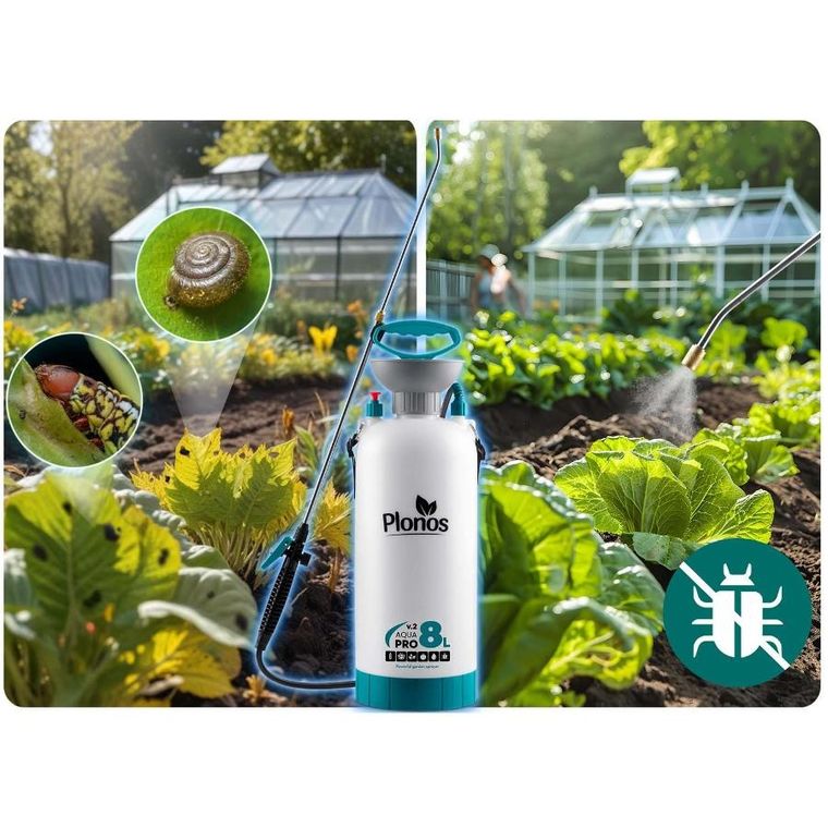 Plonos, opryskiwacz ciśnieniowy, ręczny, 8l