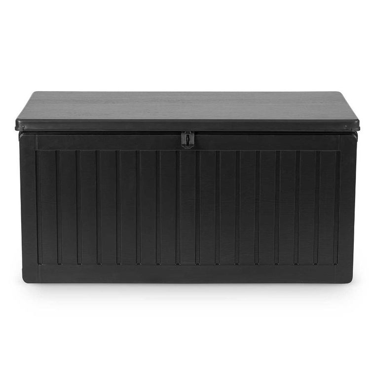Plonos, skrzynia ogrodowa, czarna, 270l, 109-51-55 cm