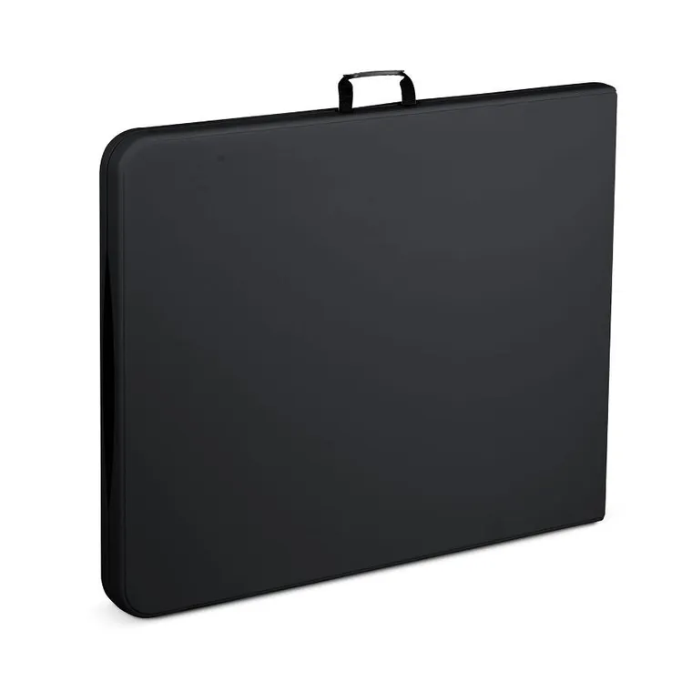 Plonos, stół cateringowy ogrodowy składany, czarny, 244 cm